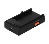 Plaque Adaptateur de Batterie pour NPF550 F570, Plaque Adaptateur de Batterie NPF avec Robinet D, Sortie USB A de Type C, Chargeur Rapide de Batterie avec Voyants Lumineux pour