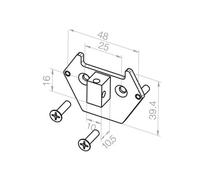 Plaque adaptation support moteur Elero Revoline M pivot court
