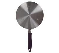 Plaque adaptatrice à induction en acier inoxydable, plaque diffuseur de chaleur pour table de cuisson à induction, diffuseur de chaleur de qualité supérieure avec poignée violette (vingt-quatre#)