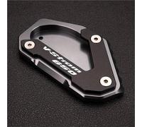 Plaque Agrandir Pad Rallonge De Béquille Latérale pour Suzuki V-Strom 1000, 1050, V-Strom 1050XT, V-Strom 650/XT DL650 Extension de Plaque de Support Extension Pads(Titane)