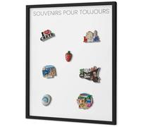 Plaque Aimantée Magnets 60x80 cm | Cadre Noir | Souvenirs Pour Toujours