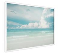 Plaque Aimantée pour Magnets 100x70 cm | Cadre Blanc | Harmonie Maritime