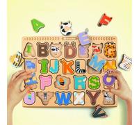 Plaque Alphabet Pour Animaux De Dessin Animé, Jouet Fin En Forme D'animal De La Petite Enfance, 26 Pièces, Alphabet Anglais, Livraison Gratuite