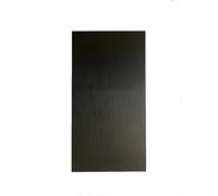 Plaque Aluminium Anodisé Brossé Noir 1.5 mm (15 cm x 20 cm)