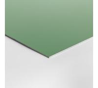 Plaque Aluminium Vert Pâle RAL 6021, Epaisseur 1,5mm Hauteur 25 cm (Echantillon)