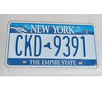Plaque américaine New YORK The Empire State - Métal 33 x 15 cm