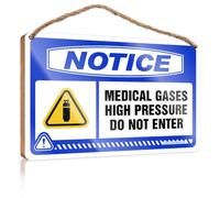Plaque amusante pour accessoire de bureau - Surface peinte et propriété privée/décoration d'intérieur mignonne | Décoration murale inhabituelle pour bureau pour avis gaz médicaux haute pression ne pas