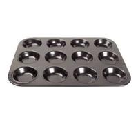 Vogue Mouleà muffins anti-adhésif en acier carbone pour 12 muffins 32 x 24 cm