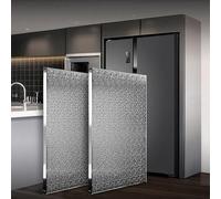 Plaque Anti Chaleur Cuisine Panneau Isolant Thermique Ignifugé Tapis de Protection Thermique en Aluminium Résistant Chaleur 200°C pour Four Armoires et Réfrigérateurs(Adhesive Type,60 x 60 cm)