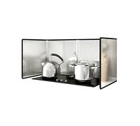 Plaque Anti Projection Cuisine Bouclier Anti-éclaboussures Pliable Pour Cuisinière, Panneau De Protection Contre Les éclaboussures Pliable En Acier Inoxydable Pour Cuisinière à Gaz Mu(Size:40*80*40cm)