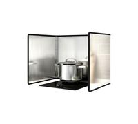 Plaque Anti Projection Cuisine Bouclier Anti-éclaboussures Pliable Pour Cuisinière, Panneau De Protection Contre Les éclaboussures Pliable En Acier Inoxydable Pour Cuisinière à Gaz Mu(Size:40*40*40cm)
