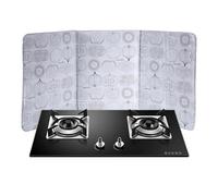 Plaque Anti Projection Cuisine Pliable, 3 Côtés Protection Projection Cuisson, d'huile Pliable Outil de Cuisson Anti-éclaboussures, Protection pour la Cuisine et Plaque de Cuisson