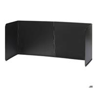 Plaque Anti Projection Pliable - 1 Unité - Acier Galvanisé - Protection Éclaboussures - Cuisine Cuisson - Noir L