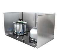 Plaque Anti-Projections De Cuisson Protege Mur Cuisine Protection Anti-Éclaboussures D'huile Pliable Facile À Nettoyer Ustensiles De Cuisine Outil De Cuisson,4 côtés,40 * 40 * 80cm