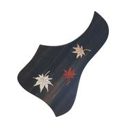 Plaque anti-rayures autocollante, Guitare acoustique folk en bois massif Pickguard for guitare Plaque autocollante anti-rayures Accessoires décoratifs(Red)