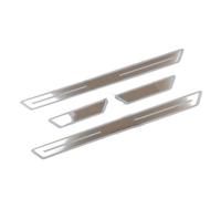 Plaque Anti-Rayures revêtement Coffre pour MG HS 2018-2022 Protecteur de Pare-Chocs de Voiture Ultra-Mince en Acier Inoxydable Garniture de Plaque de roulement de Coffre de seuil(4pcs)