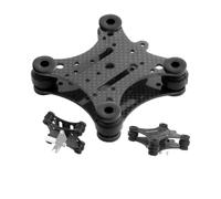 Plaque Anti-Vibration en Fibre de Carbone F14557 FPV et Boule en Caoutchouc for quadricoptère Hero 2 3 à Support 1/2