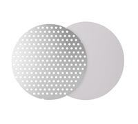 Plaque argentée et tamis de 5,1 cm de diamètre pour brûleur d'encens