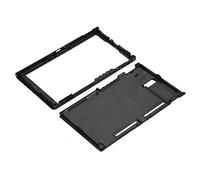 Plaque Arrière de Coque Supérieure et Inférieure de Remplacement pour Console Switch NS, Conception de Ventilation, Ergonomique, Transparente, Anti-Rayures, Noire