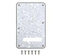 Plaque arrière de guitare Stratocaster 6 trous pour Fender Stratocaster standard américaine/mexicaine (blanc perle)