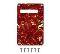 Plaque arrière de guitare Stratocaster 6 trous pour Fender Stratocaster standard américaine/mexicaine (tortue rouge)
