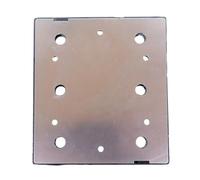 Plaque arrière de ponçage 1/4 feuille de 100 x 110 mm, 6 trous, aluminium avec mousse PU, compatible avec ponceuse ryobi S650D S652D S652DK