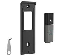 Plaque arrière de rechange en métal pour sonnette de batterie Doorbell Plus | Pour sonnette filaire Plus (2ème) /Pro (3e génération), support mural plaque arrière, fixation sécurisée avec outil de