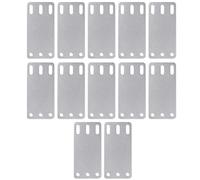Plaque arrière, supports de montage, 12 pièces rail E standard horizontal ou vertical, kit d'installation pour camion, remorque, système d'arrimage, système et plancher en bois, argenté