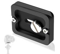 Plaque Attache Rapide PU-50 en Alliage d'Aluminium 50mm Adaptateur Plateau Rapide de Vis 1/4 Universel Compatible pour Plateau Arca Swiss Benro Trépied Rotule Caméra Appareil Photo