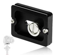 Plaque Attache Rapide PU-50 en Alliage d'Aluminium 50mm Adaptateur Plateau Rapide de Vis 1/4 Universel Compatible pour Plateau Arca Swiss Benro Trépied Rotule Caméra Appareil Photo