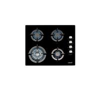 Cata Plaque de cuisson gaz CCI6031 BK - 4 brûleurs - Verre cristal - Gaz naturel - Noir