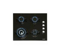 CATA CI 631 BK A/A Plaque à Gaz Butane 4 Feux. 1 Triple Couronne. Pour Cuisinière à Gaz Naturel. Largeur 59 cm Puissance totale de 8 Kw Tiges et brûleurs émaillés.