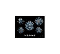 Cata Table de cuisson à gaz L 7005 CI – 5 brûleurs fonte, allumage électronique, 10,9 kW, Noir 70 cm