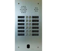 Plaque Audio Alu 2R 12Bp 2Voice Complete - Urmet Série A83 A83/212M