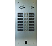 Plaque Audio Alu 2R 14Bp 2Voice Complete - Urmet Série A83 A83/214M