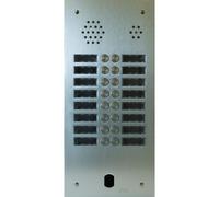 Plaque Audio Alu 2R 16Bp 2Voice Complete - Urmet Série A83 A83/216M