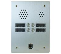 Plaque Audio Alu 2R 4Bp 2Voice Complete - Urmet Série A83 A83/204M