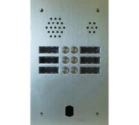 Plaque Audio Alu 2R 6Bp 2Voice Complete - Urmet Série A83 A83/206M