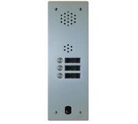 Plaque Audio Alu 3 Bp 2 Voice Complete - Urmet Série A83 A83/103M