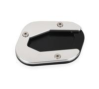 Plaque Béquille Pour R1200GS 2004 2005 2006 2007 2008 2009 2010 2011 2012 Extension de béquille moto latérale du pied Base Support(Silver)