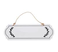 Plaque Bois Suspendue Inscriptible, Décorative, Blanche, Style Nordique