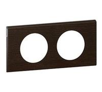 Plaque boisée Céliane - Teinté wengué - Double horizontale / verticale 71mm G