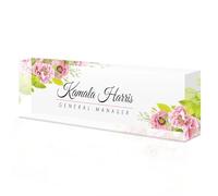 Plaque bureau personnalisable, Plaque de Nom Personnalisée de Bureau en acrylique, Plaque nominative bureau, Cadeaux de bureau pour manager, patron, collègue, enseignant, employés