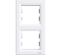 Schneider Cadre vertical Asfora, 2 cadres Schneider Electric, Blanc