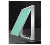 Plaque carrée de panneau d'accès de plomberie, panneau d'accès en tôle robuste, trappe d'inspection de plomberie/CVC/électrique pré-intégrée(55x55cm/21.7x21.7in)