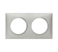 Legrand Obturateur Dooxie – 2 modules – Montage en saillie – Aluminium