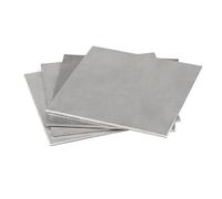 Plaque carrée en acier inoxydable 304 - Plaque plate polie en métal brossé - Options d'épaisseur 0,8/1/1,5/2/3/4 mm(2x200x200mm 1pcs)