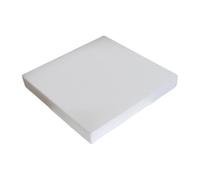 Plaque carrée en PTFE blanc, épaisseur 0,5-30 mm, feuille de PTFE for applications industrielles et modélisme (1 pièce)(300x300x2mm)