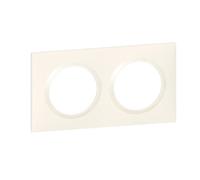 Legrand Plaque carrée Dooxie 600802, 2 postes, blanc