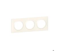 Legrand 600803 Plaque carrée dooxie, 3 postes, blanc